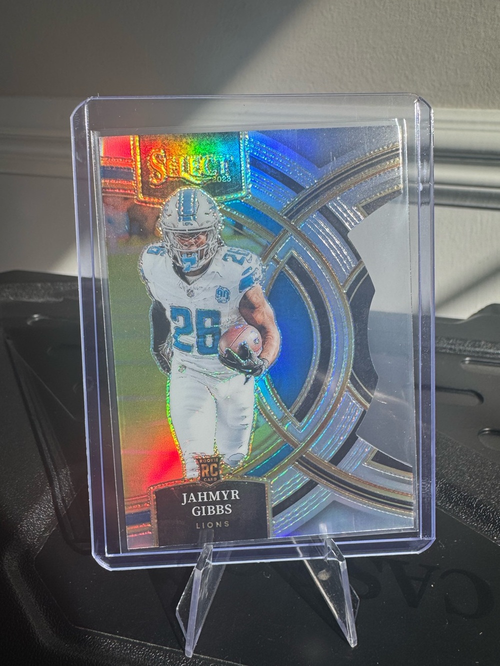 🔥 2023 Jahmyr Gibbs Panini Select Die Cut Silver Prizm Rookie Card #detroitlions